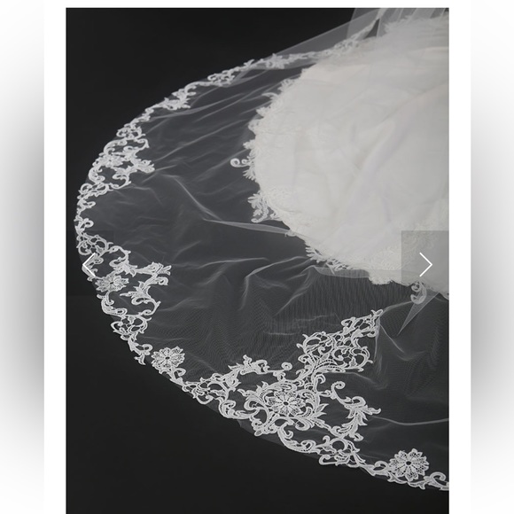 Bel Air Bridal Cathedral Veil V7496C - Picture 2 of 8